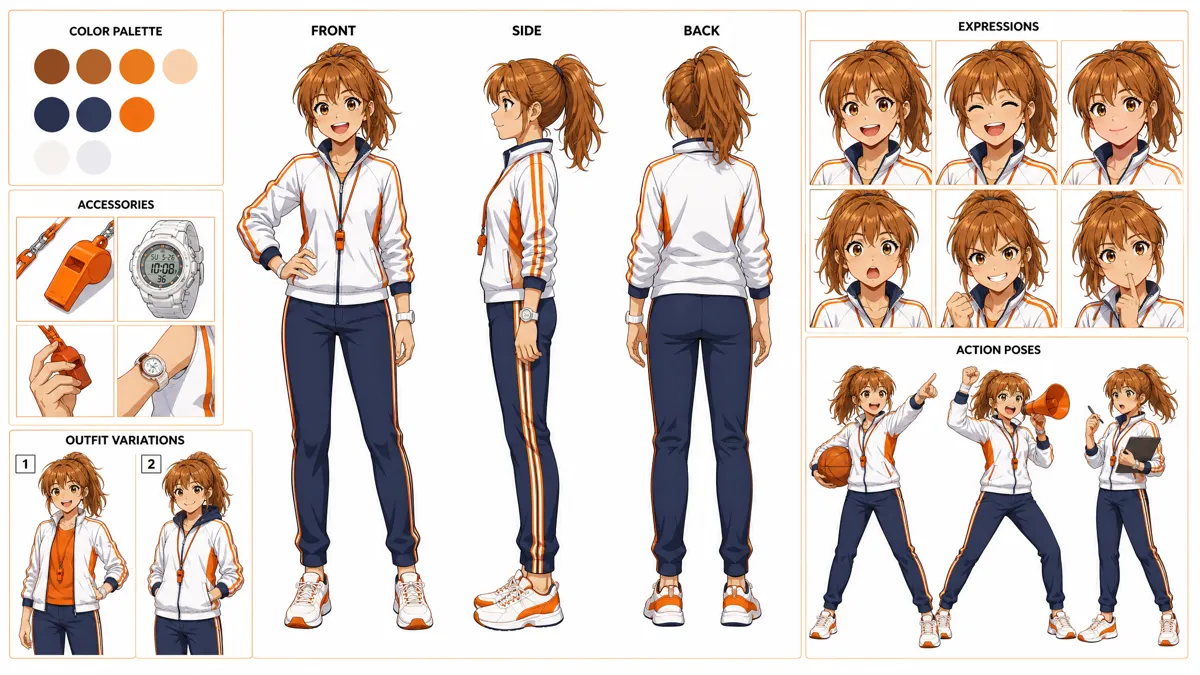 Tang Tang — Character turnaround sheet