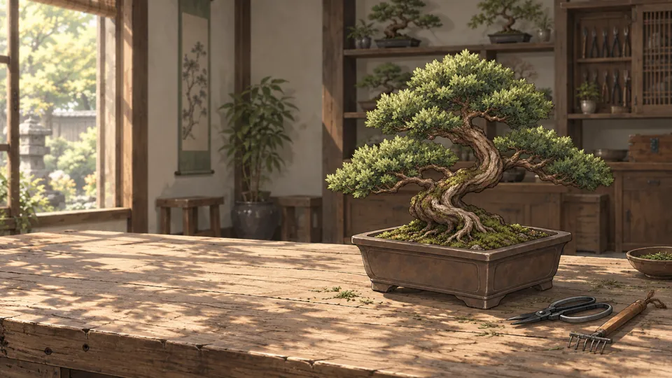 QUIET PINE Bonsai Starter Kit, generated product still